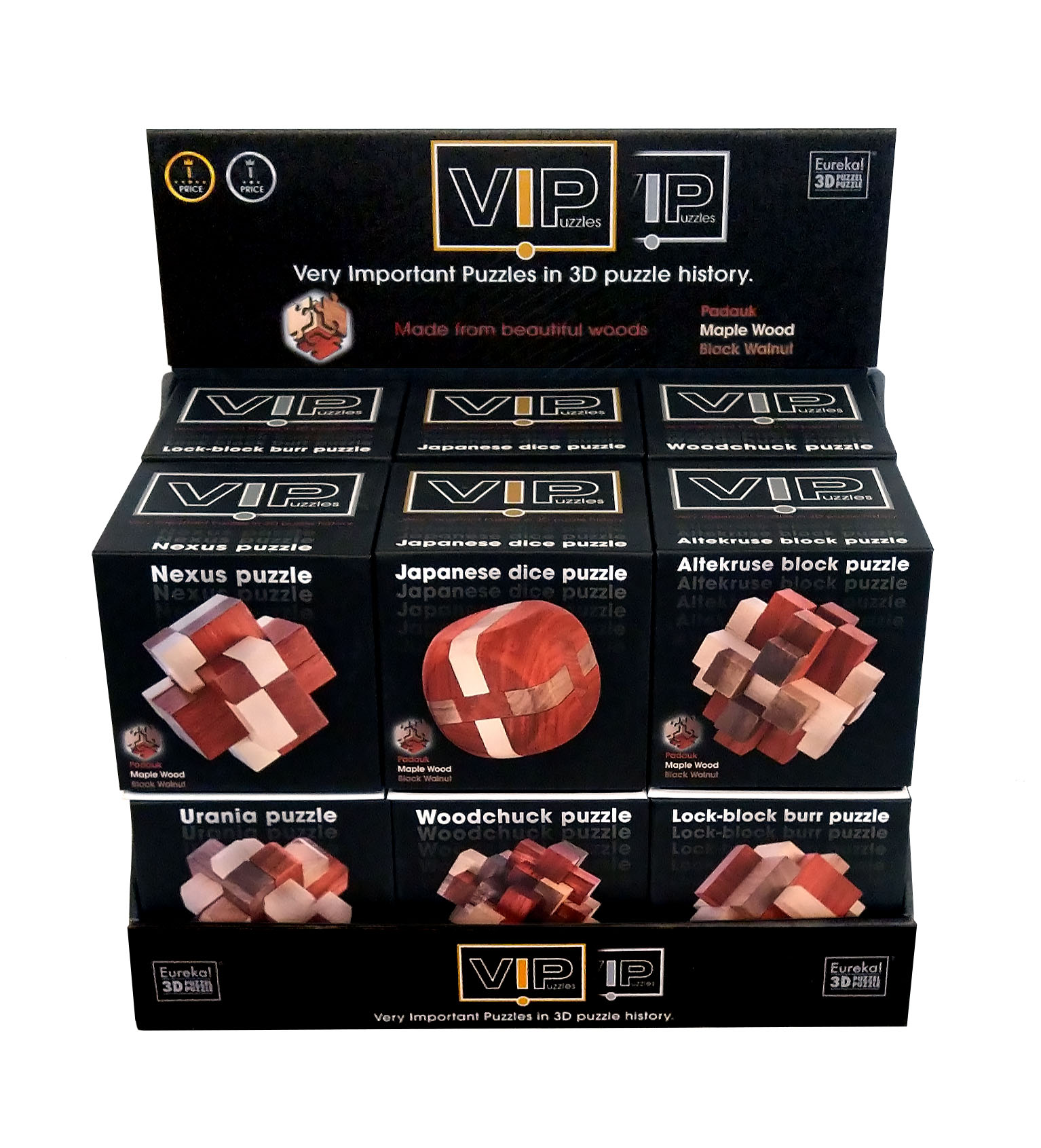 EUREKA VIP PUZZLE COLLECTION DISPLAY (12 pcs)